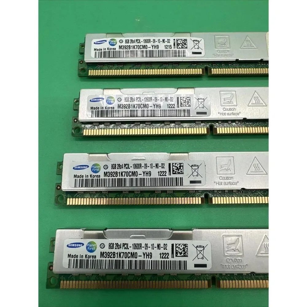SAMSUNG IBM 32GB(4x8GB) 2Rx4 PC3-10600R SERVER Only ECC REG Ram M392B1K70CM0-CH9